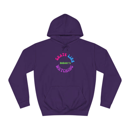 Colorful Skate Like Nobody's Watching Unisex Hoodie
