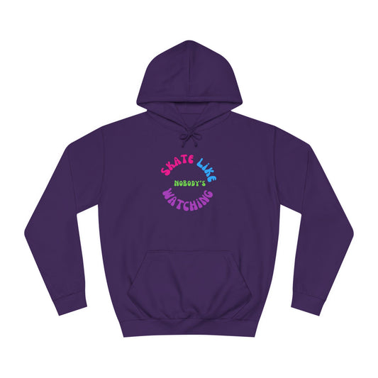 Colorful Skate Like Nobody's Watching Unisex Hoodie