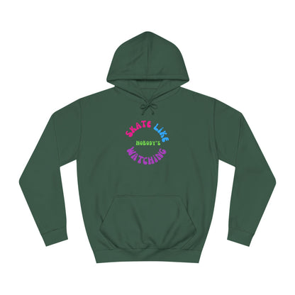 Colorful Skate Like Nobody's Watching Unisex Hoodie