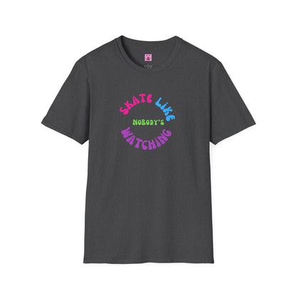 Colorful Skate Like Nobody's Watching Unisex Tee