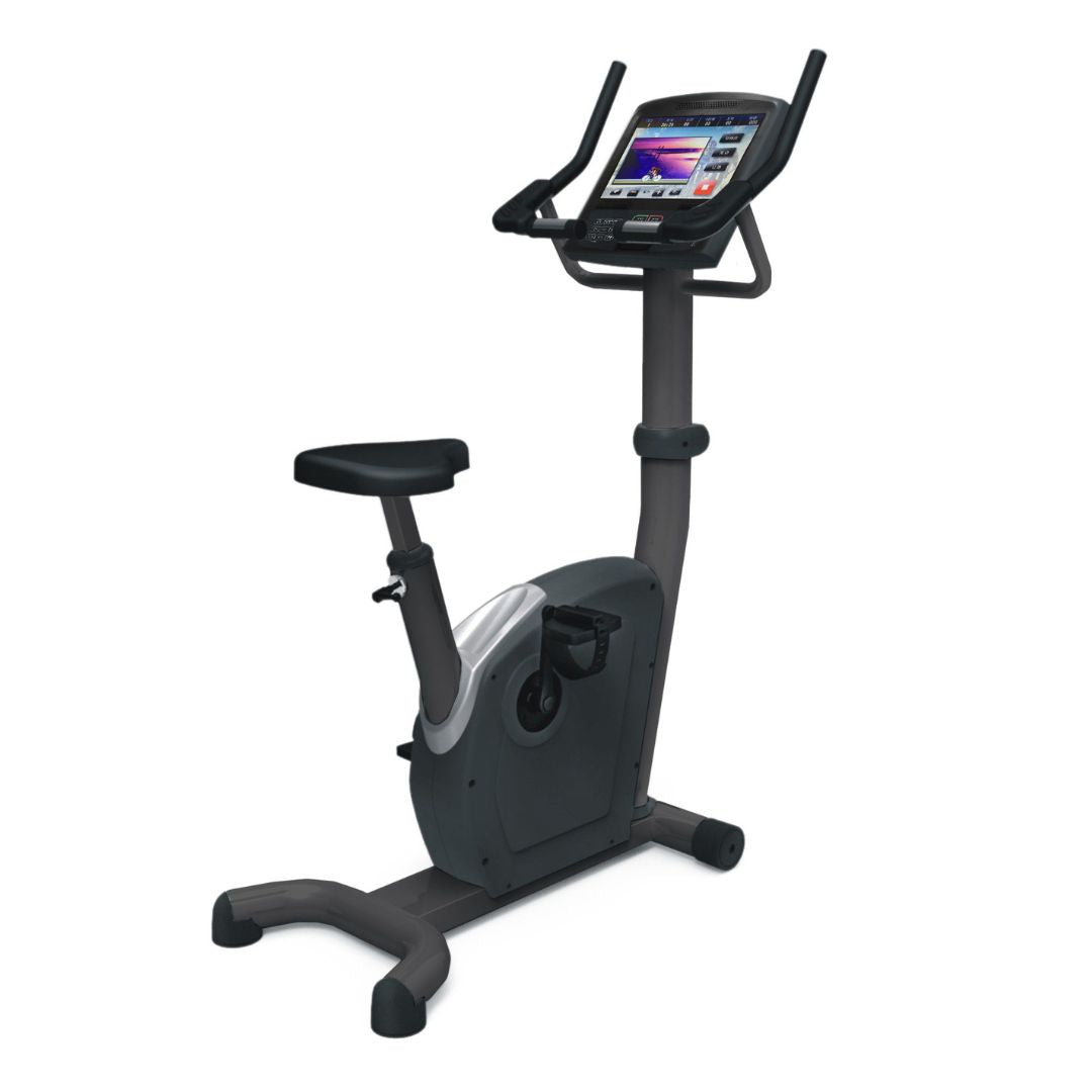 Commercial Upright Bike - Touch Screen - Muscle D Fitness -  Adjustable Seat - Contact Heart Rate