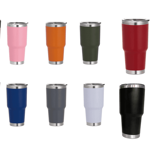 30oz Stainless Steel Tumblers – Insulated Travel Mug with Lid