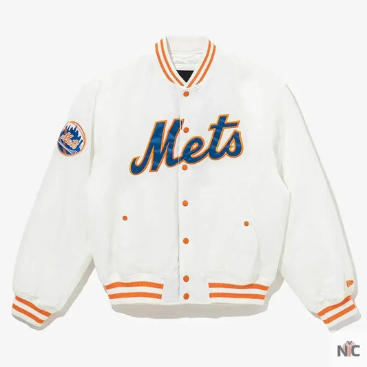 Cooperstown New York Mets Chrome Jacket