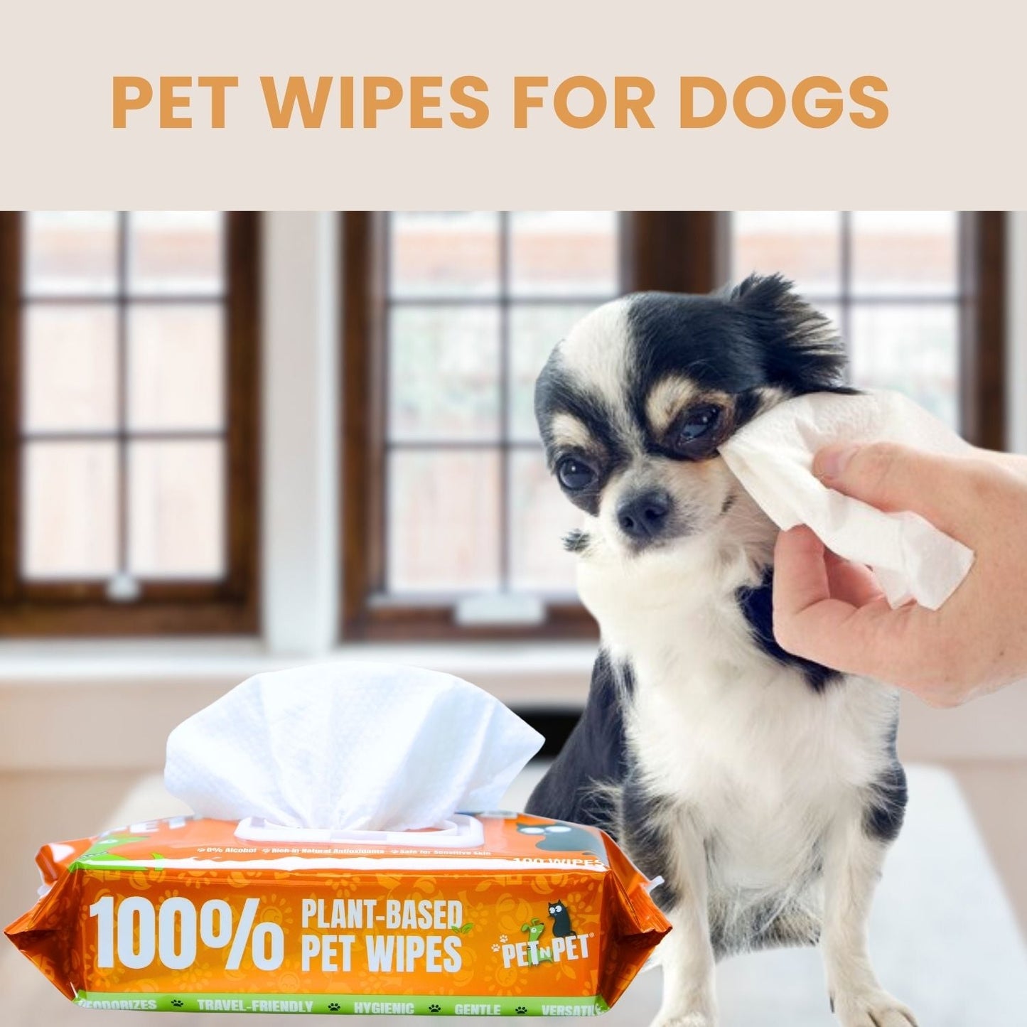 Dog Wipes Cleaning & Deodorizing 400 Count