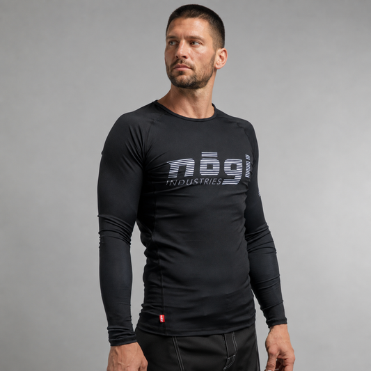 Core Long Sleeve Rash Guard - BLACK