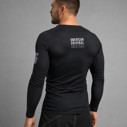 Core Long Sleeve Rash Guard - BLACK