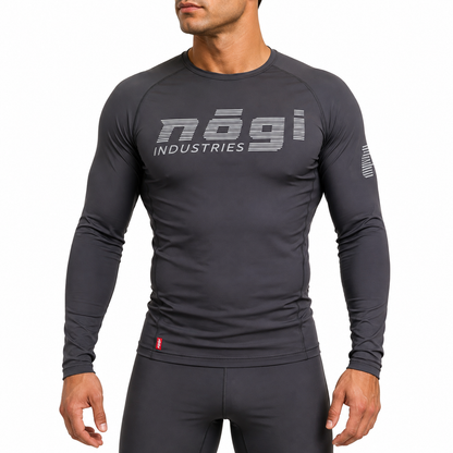 Core Long Sleeve Rash Guard - NEW JERSEY GRAY