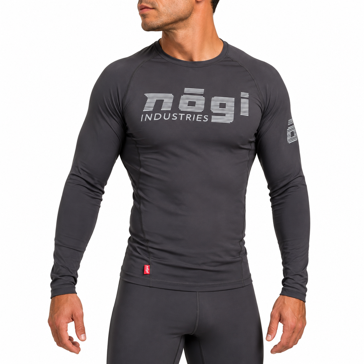 Core Long Sleeve Rash Guard - NEW JERSEY GRAY