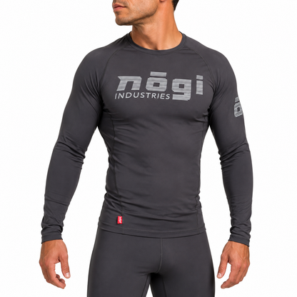 Core Long Sleeve Rash Guard - NEW JERSEY GRAY