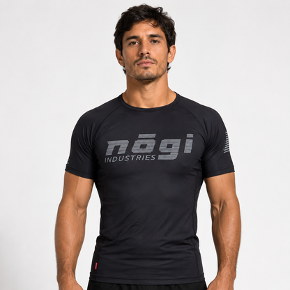 Core Short Sleeve Rash Guard - BLACK