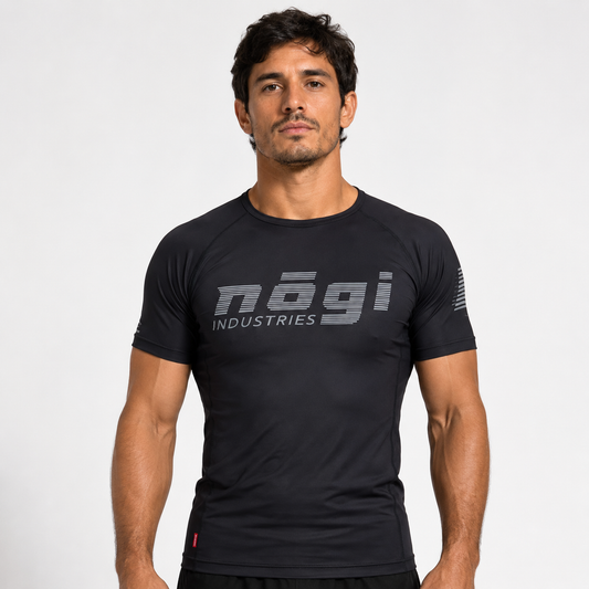Core Short Sleeve Rash Guard - BLACK