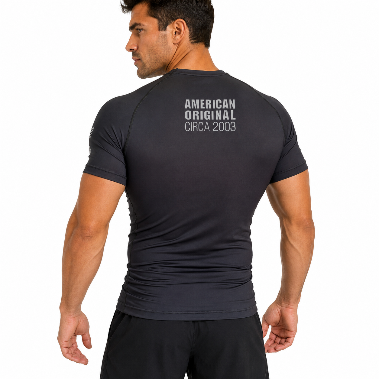 Core Short Sleeve Rash Guard - NEW JERSEY GRAY