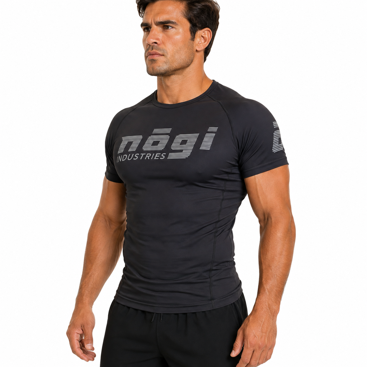 Core Short Sleeve Rash Guard - NEW JERSEY GRAY