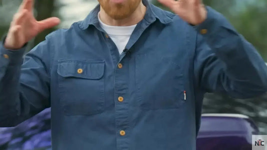 Cot­ton Can­vas Shirt Jack­et Worn by Top Gear Pre­sen­ter Jack Rix in First Dri­ve