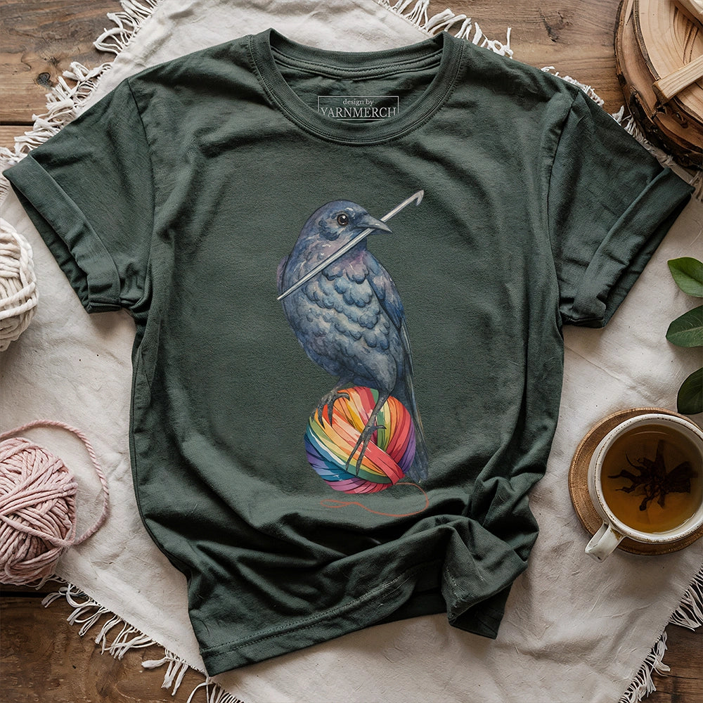 Crochet Crow T-shirt