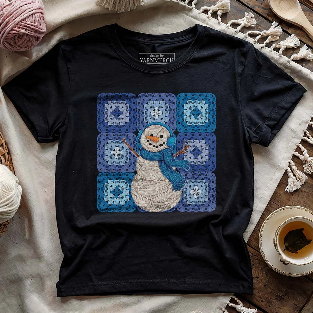 Crochet Snowman T-shirt