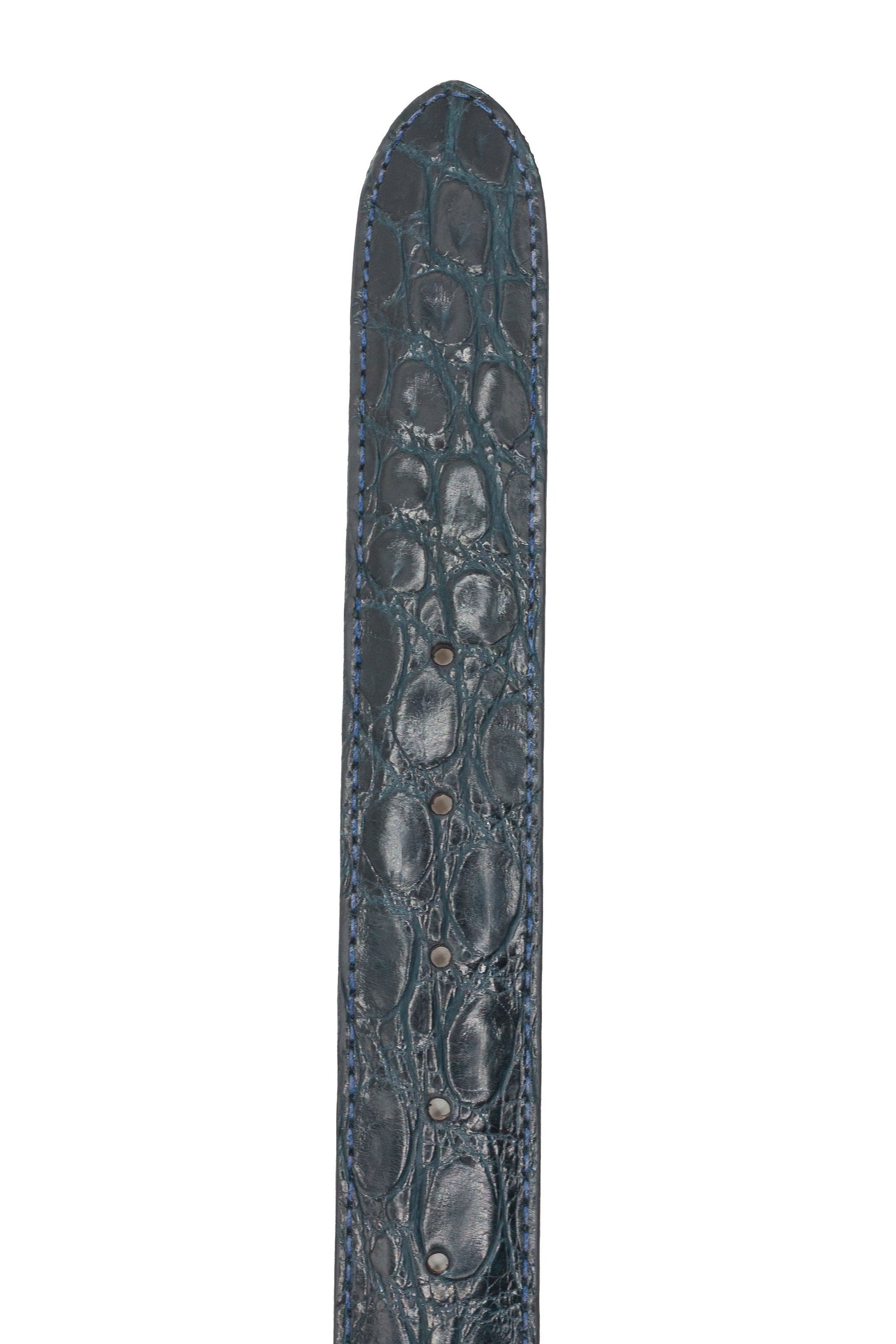 71-155-NVY Crocodile Belt, Navy