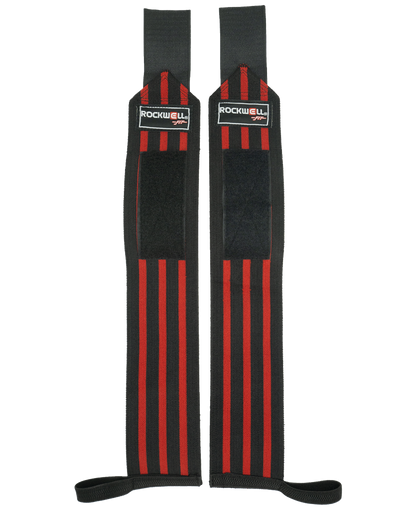 Rockwell Fit™ Wrist Wraps - 18 inch (Black/Red)