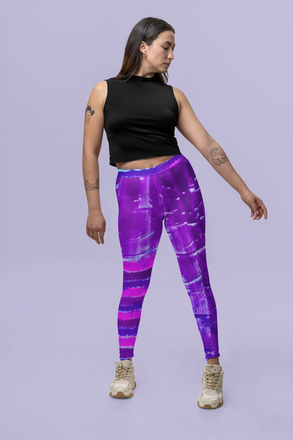 Crown Chakra High Waisted Leggings