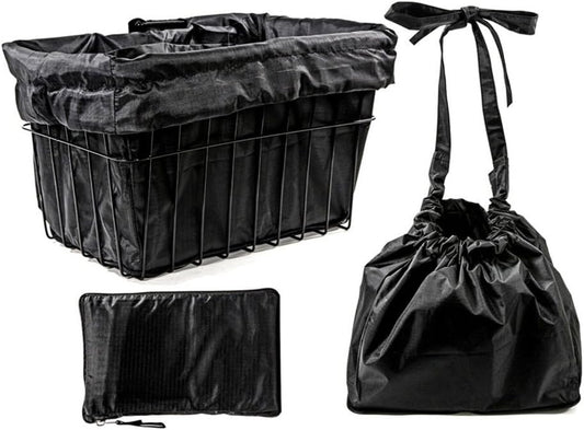 Cruiser Candy Bicycle Basket Liner 15 "x 12" x 10" (Black)