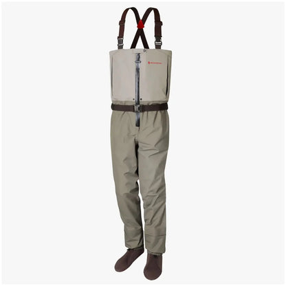 Redington Mens Escape Zip Up Waders - Chest-High Fly Fishing Waders - Waterproof Wader for Men - Boulder/Slate - Medium