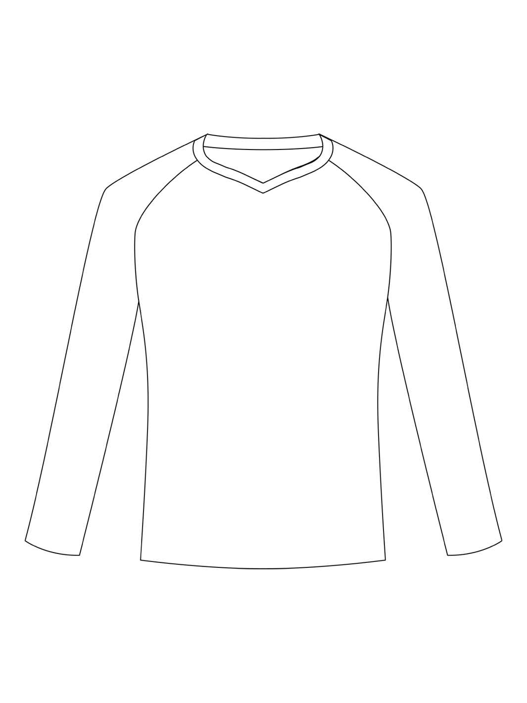Custom V-Neck Long Sleeve Soccer Jersey