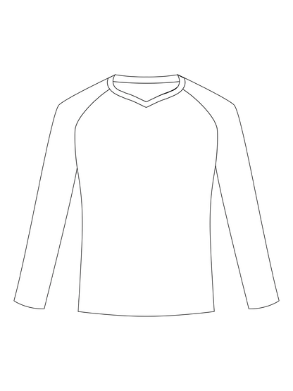 Custom V-Neck Long Sleeve Soccer Jersey
