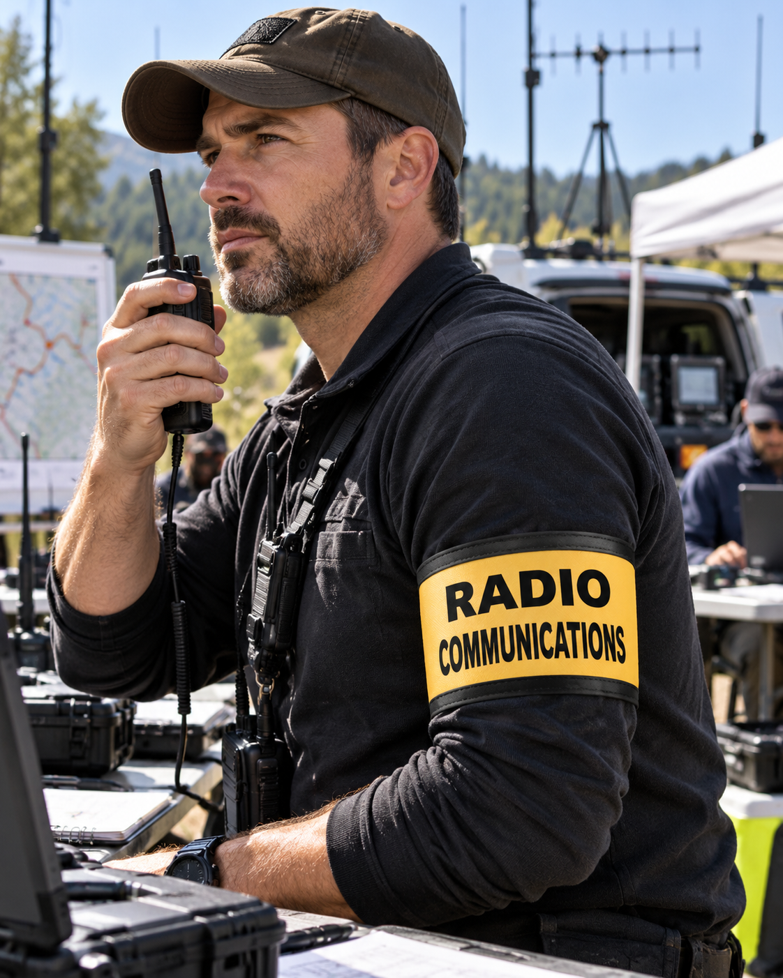 Custom Adjustable RADIO COMMUNICATIONS Armband