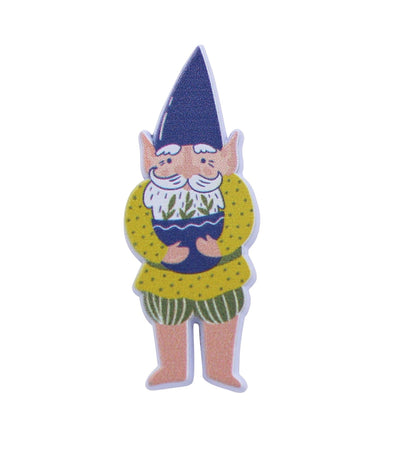 Cute Garden Gnome Enamel Lapel Pin For Christmas Gift