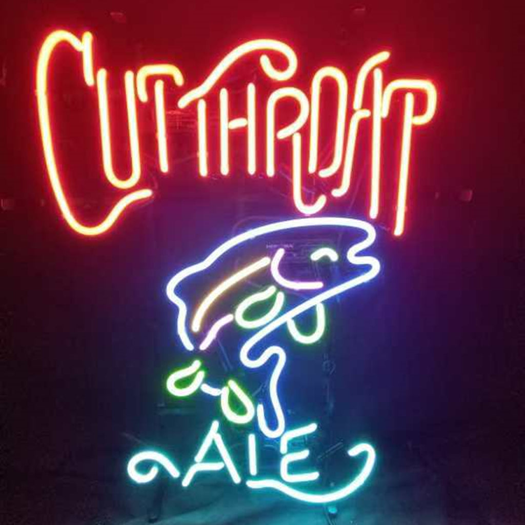 Cutthroat Ale Fish Neon Light Sign