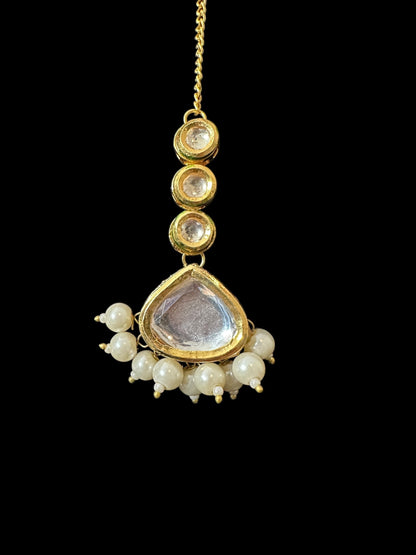 BR499 Nudar bridal set in kundan and pearls ( READY TO SHIP )