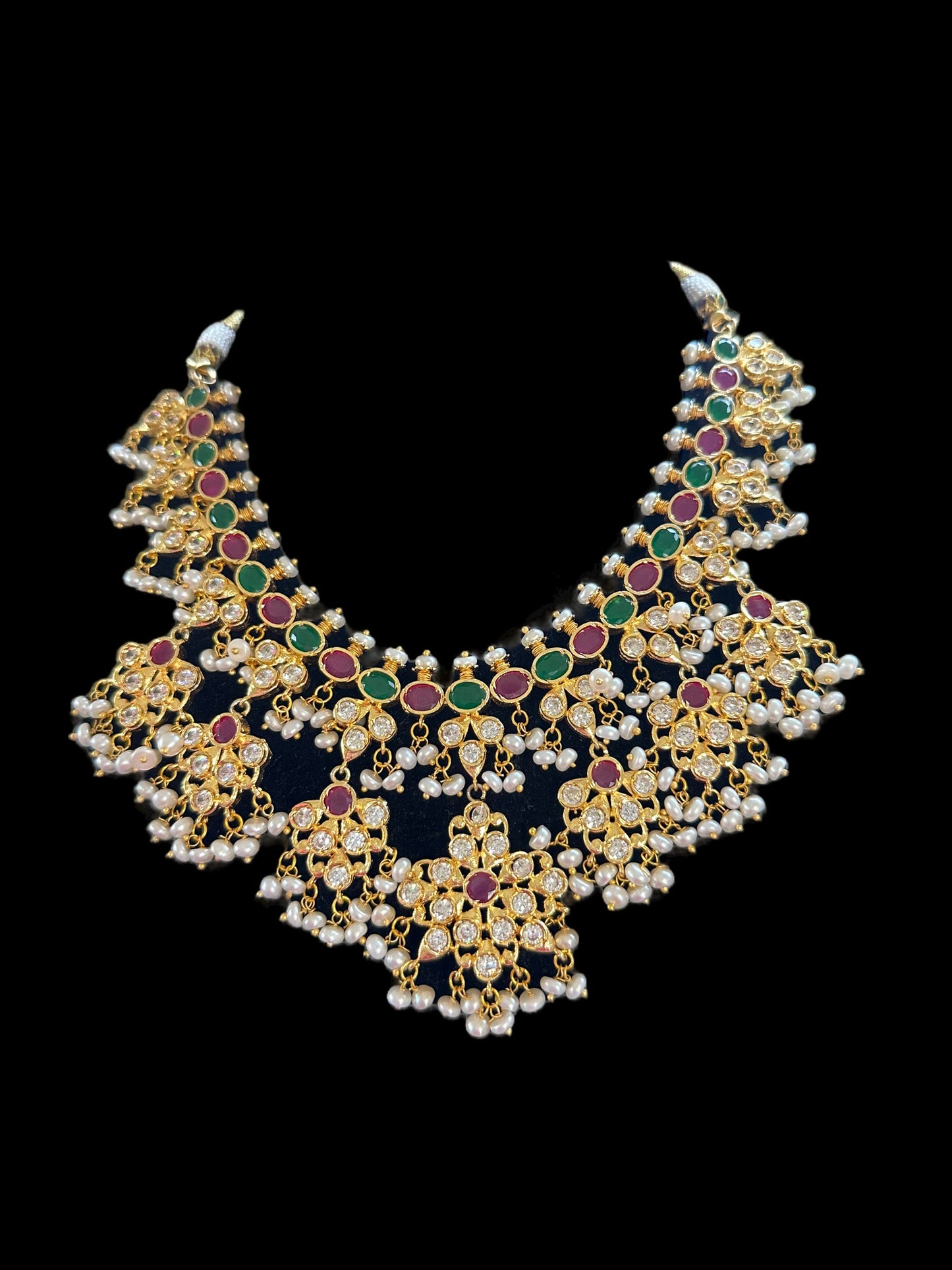 DNS58 fresh water pearl necklace with earrings ( READY TO SHIP )