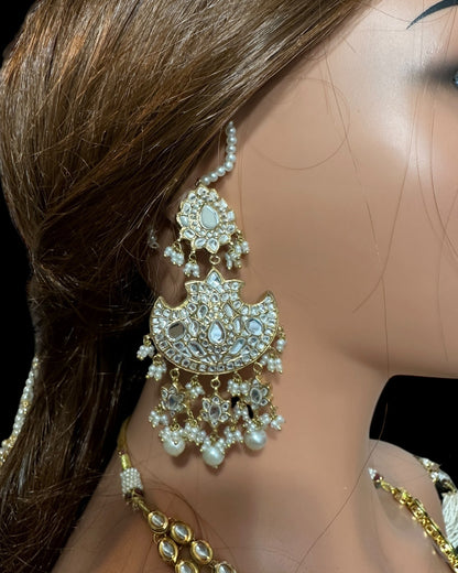 DER781  Manara kundan earrings ( READY TO SHIP )