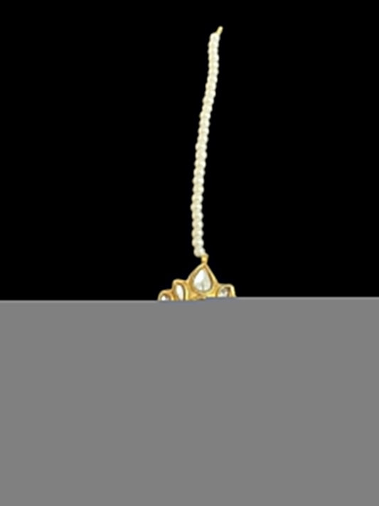 DJTK343 Hiba kundan tika with pearls ( READY TO SHIP )