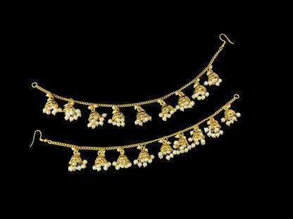 Single line pearl / jhumka ear supports ( READY TO SHIP )