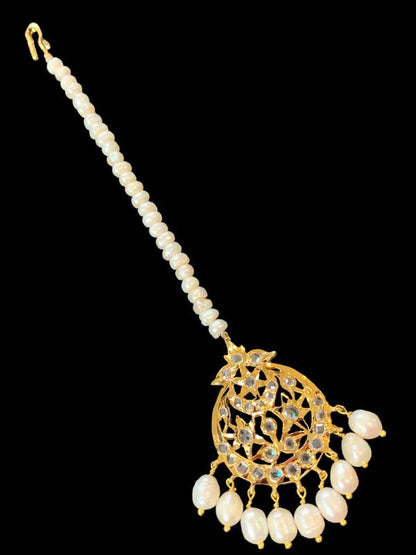 BR318 Neema bridal set in fresh water pearls ( SHIPS IN 4 WEEKS )