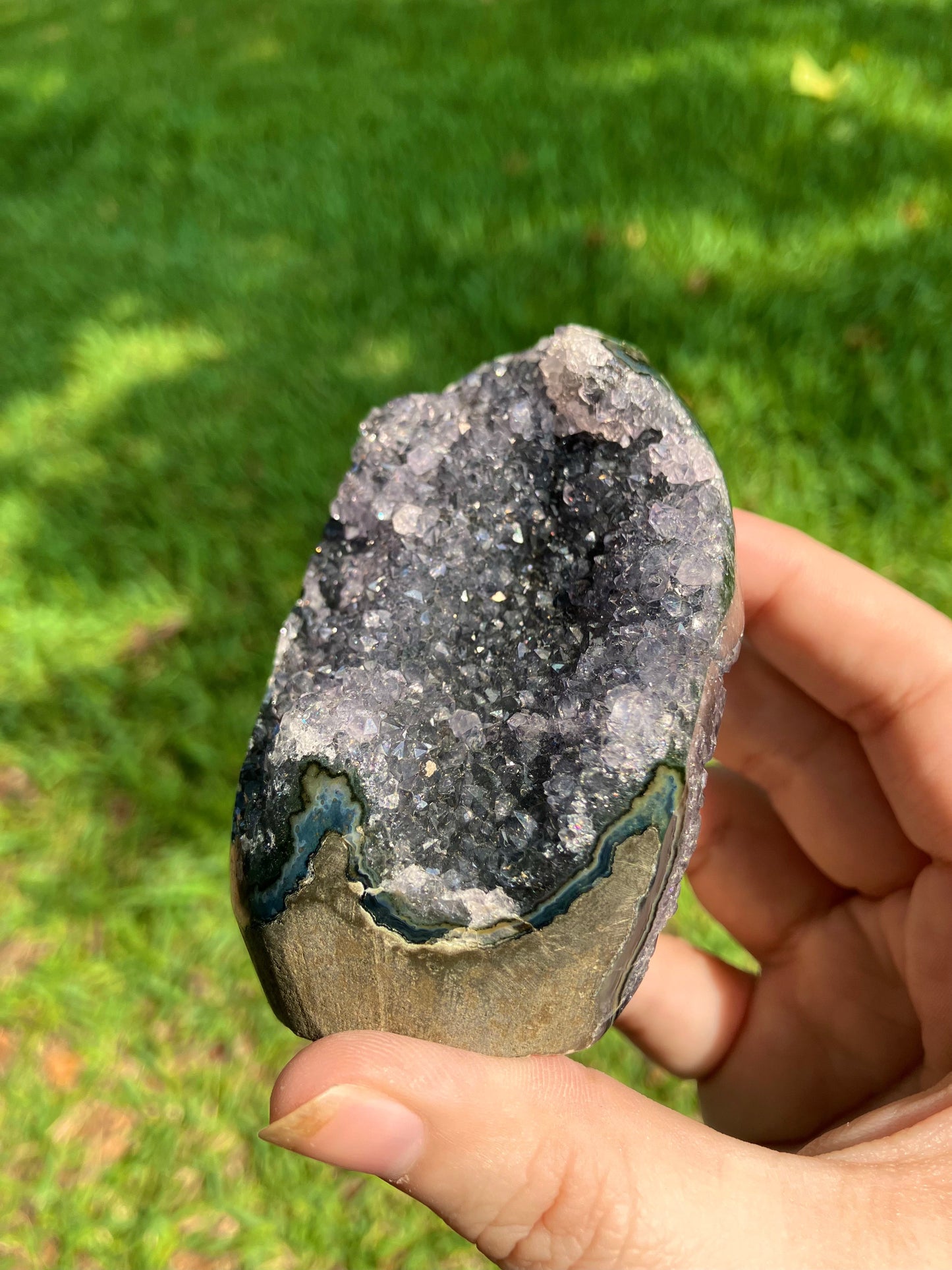Black Amethyst Cut Base