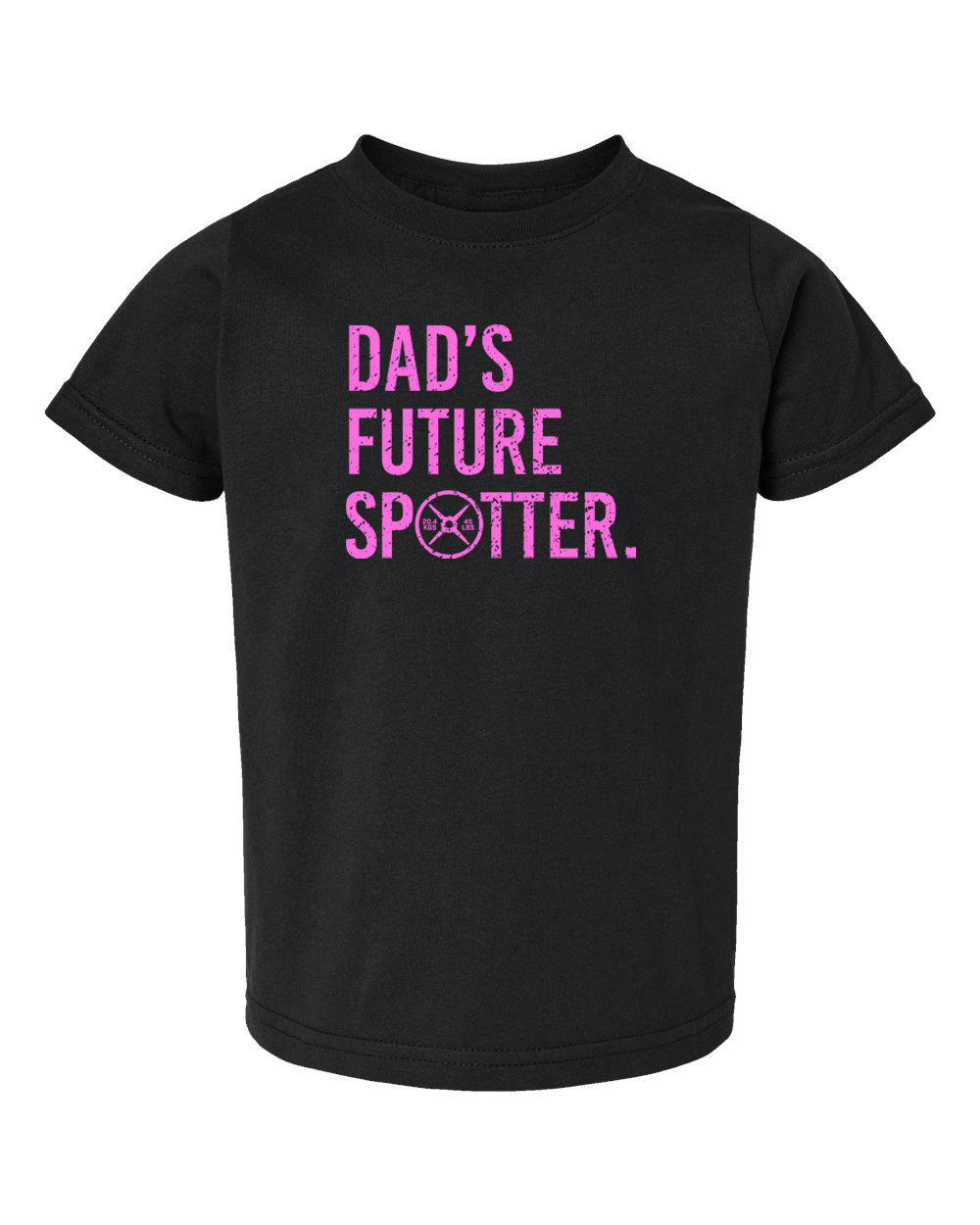 Dad's Future Spotter Toddler Tee (With Pink Text)