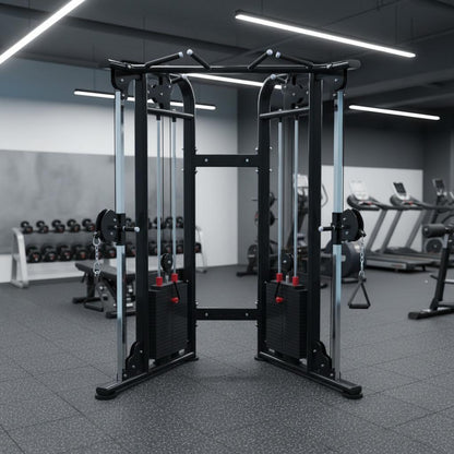 Muscle D Fitness Dual Adjustable Pulley – Two Stack Cable Machine