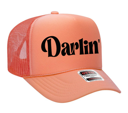 Darlin' Text Adult Otto Foam Trucker Hat