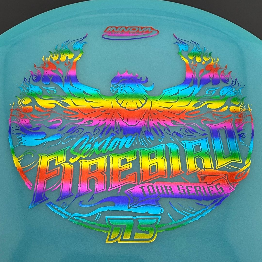 2020 Glow Champion Firebird - Blue/Rainbow Foil - Nate Sexton TS