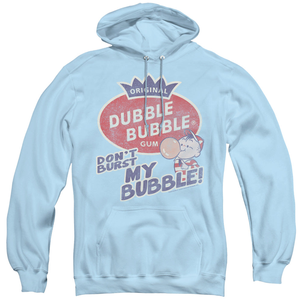 Dubble Bubble Burst Bubble Mens Hoodie Light Blue Officially Licensed