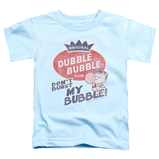 Dubble Bubble Burst Bubble Toddler Kids Youth T Shirt Light Blue Officially Licensed