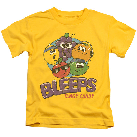 Dubble Bubble Bleeps Juvenile Kids Youth T Shirt Yellow (4) Officially Licensed