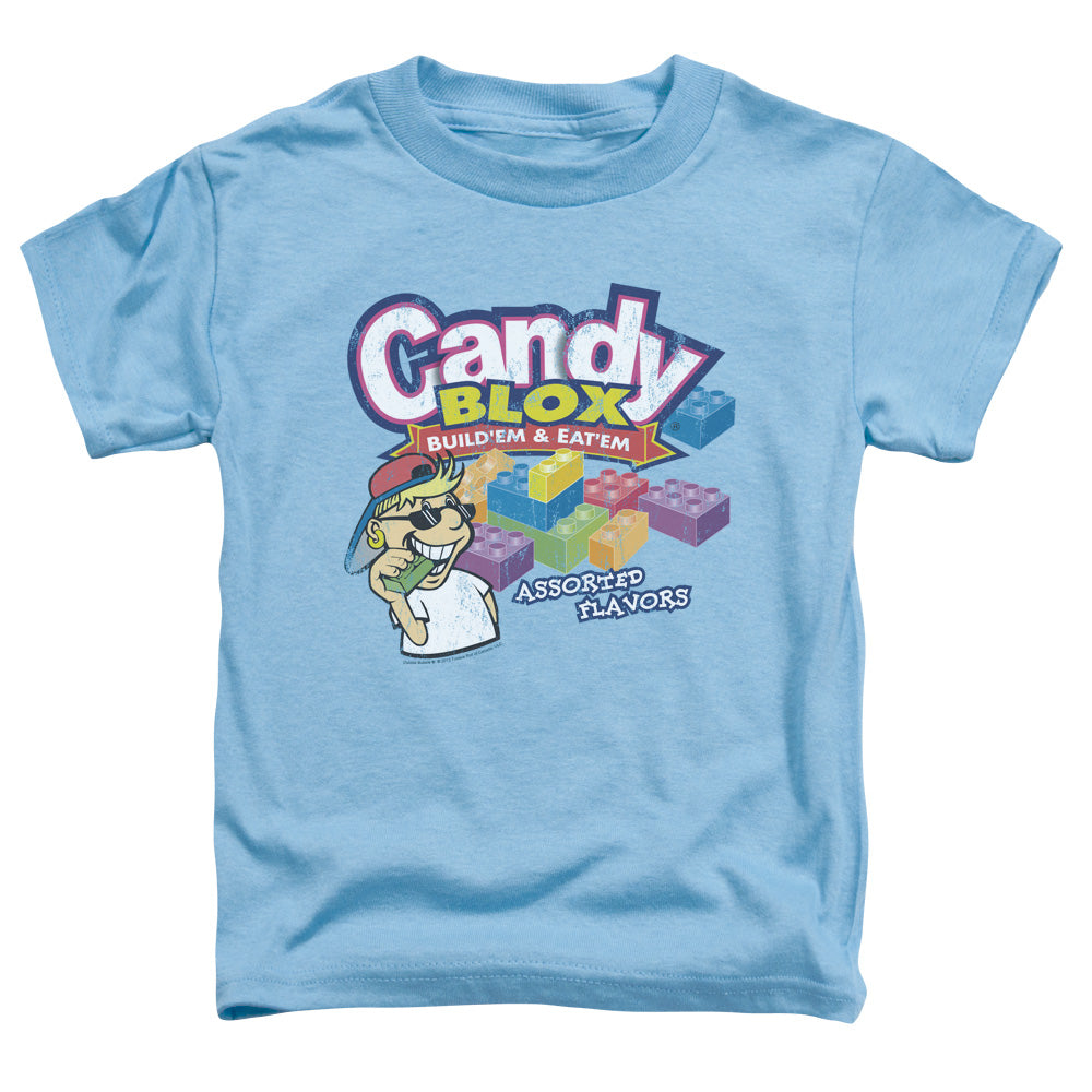 Dubble Bubble Candy Blox Toddler Kids Youth T Shirt Carolina Blue Officially Licensed