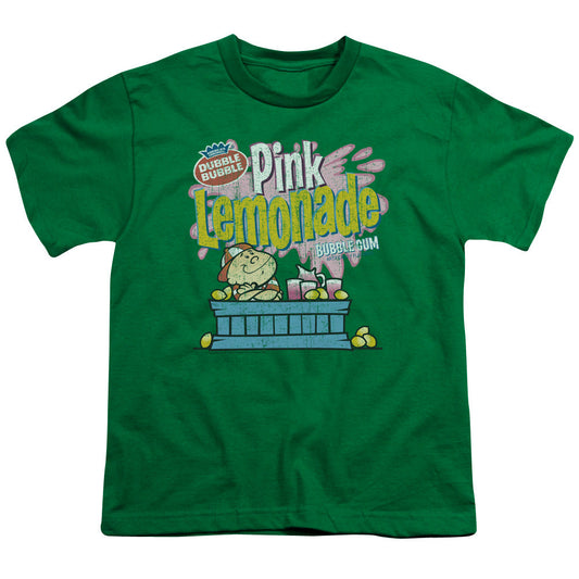 Dubble Bubble Pink Lemonade Kids Youth T Shirt Kelly Green Officially Licensed