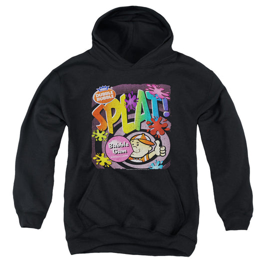 Dubble Bubble Splat Gum Kids Youth Hoodie Black Officially Licensed