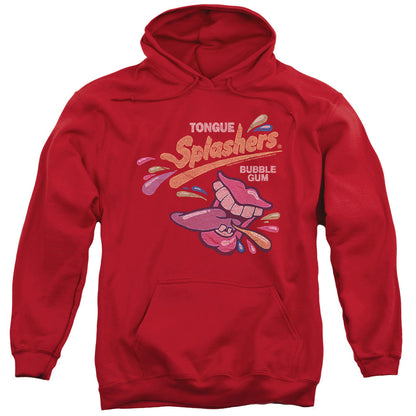 Dubble Bubble Distress Logo Mens Hoodie Red Officially Licensed