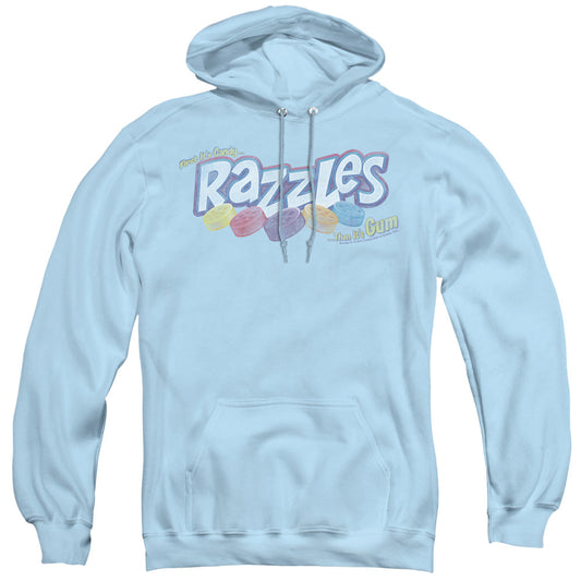 Dubble Bubble Distressed Logo Mens Hoodie Light Blue Officially Licensed