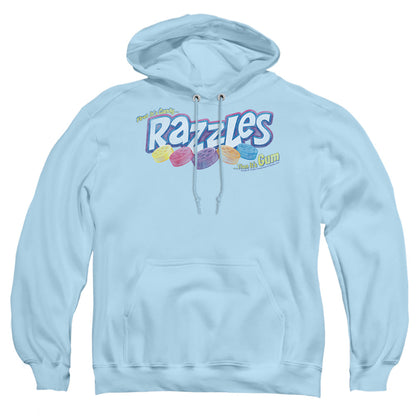 Dubble Bubble Distressed Logo Mens Hoodie Light Blue Officially Licensed